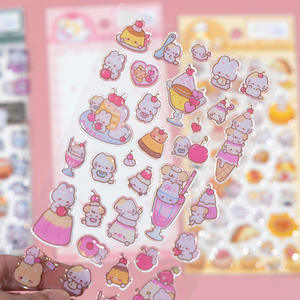 Pour Nekoni Design Original beaux animaux Desserts sucrés Washi autocollants autocollants adhésifs esthétiques pour papier pour promotionnel - Product Image 5