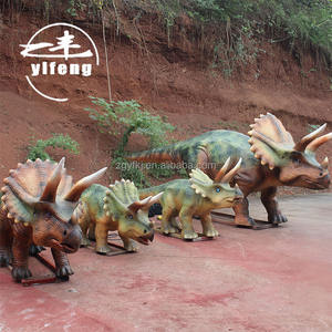 <span class=keywords><strong>Attraction</strong></span> animatronique de groupe de tricératops robotisés pour <span class=keywords><strong>parc</strong></span> à thème - Product Image 1