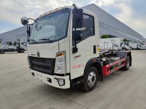 Howo 6 Ruedas Contenedor <span class=keywords><strong>de</strong></span> basura Pick up Camión <span class=keywords><strong>Gancho</strong></span> Brazo Elevador Camión <span class=keywords><strong>de</strong></span> basura - Product Image 2
