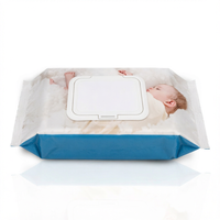 Lingettes humides pour bébé Pure Water 15x20 80 unités pour le nettoyage et l'hygiène du bébé