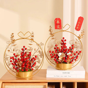 ของตกแต่งศิลปะโลหะรูปผลไม้มงคล Shangfeige ขนาด 10 ซม.-30 ซม. สำหรับตกแต่งงานแต่งงานและบ้าน - Product Image 1