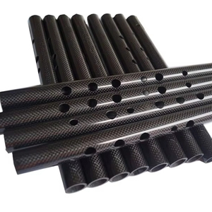 Tubo de Fibra de Carbono de Alta Resistencia de 3 mm con Tejido de Sarga 3K, Colores Personalizados para Instrumentos Musicales, Construcción Agrícola - Product Image 1