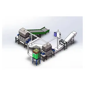 Glass Recycling Machine/window Crusher+shredder/glass Powder Screening Machine Production Line Manufacture