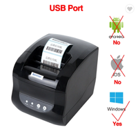 Imprimante thermique d'étiquettes Bluetooth XP-365B X Printer 20-80mm, imprimante thermique sans fil pour téléphone avec Android/iOS