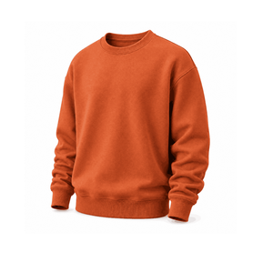 Sudadera Unisex de Cuello Redondo Color Lavanda, Corte Regular, Tejido de Punto, Color Sólido, Casual, Manga Larga, 100% Algodón, Invierno, Lavado - Product Image 2
