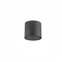 Lampe murale extérieure en aluminium noir, étanche, à économie d'énergie, forme cylindrique, tube lumineux, douille GU10/E27, diffuseur en polycarbonate, COB mat