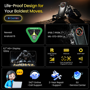 โทรศัพท์มือถือ Panther 2 Pro รุ่นทนทาน หน้าจอ 6.7 นิ้ว HD+ 120Hz ความจุ 8+256GB กล้องหลัง 50MP กล้องหน้า 8MP ชิปประมวลผล Unisoc T7250 แบตเตอรี่ 5150mAh รองรับชาร์จเร็ว 18W โทรศัพท์ LAGENIO - Product Image 4