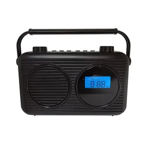 Hot Sale Tragbarer FM Wecker Radio Tupfer Radio Empfänger mit Kopfhörer anschluss