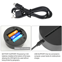 Support de Veilleuse LED 3D à Illusion Optique en Bois, Contrôle Tactile RGB Personnalisé, USB, Base en Acrylique Lumineuse à Fente pour DIY