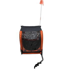 मध्यम आकार के आउटडोर कुत्तों के लिए फोल्डेबल पालतू ट्रेलर और जॉगर बड़े कुत्तों के लिए वाहक के साथ साइकिल कैरियर - Product Image 4