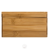 Vente en gros de tiroir organisateur de rangement en bois de bambou écologique à 8 compartiments boîte moderne pliable en plastique pour sachet de thé aux épices bureau à domicile
