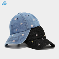 Casquette de baseball unisexe pour adultes, décontractée et sportive, en coton denim respirant, avec broderie 3D motif feuille et fruit, réglable, pour le sport et le cyclisme