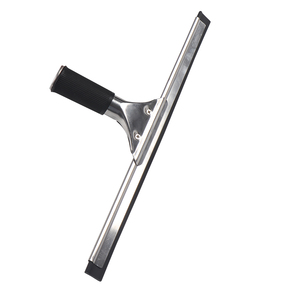 Nettoyeur de vitres professionnel industriel avec lame en caoutchouc et manche en acier inoxydable, écologique, taille personnalisée - Product Image 1