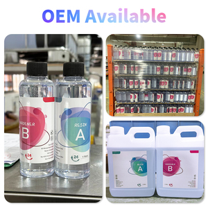 Kit <span class=keywords><strong>de</strong></span> résine époxy liquide effet <span class=keywords><strong>verre</strong></span> haute brillance sans bulles 1:1 AB pour tables en bois et plateaux <span class=keywords><strong>de</strong></span> tables artistiques - Product Image 4