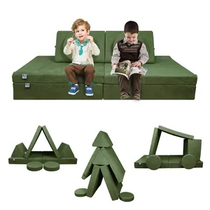 热卖儿童游戏美国-certipur泡沫可配置游戏沙发家具折叠模块化客厅沙发儿童游戏沙发