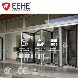 דלתות דו מתקפלות אלומיניום מתקפלות פטיו אלומיניום דלתות דו מתקפלות - Product Image 2