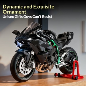 Modellino Moto Kawasaki H2R Spray Version <span class=keywords><strong>1</strong></span>:9 in Metallo Pressofuso, Giocattolo di Simulazione con Scatola Regalo, Ornamento - Product Image 5
