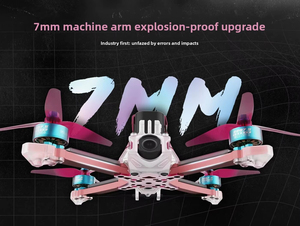 Kit de mini dron de carreras FPV de 5 pulgadas con GPS, alcance de 10 km, 15 minutos de vuelo, marco de fibra de carbono, receptor ELRS para principiantes en drones FPV. - Product Image 4