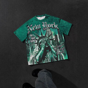 Camiseta de manga corta para hombre con estampado 3D de ojos falsos de Vision, poliéster transpirable, cuello redondo, moda urbana - Product Image 2