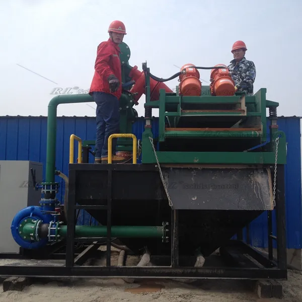 Producción de nuevo desarenador ciclónico de lodo de perforación de petróleo/sistema de separación de lodo HDD120