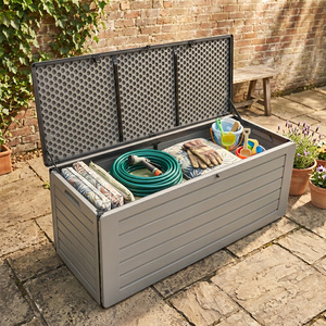 VERTAK 103 Gallon 390L Outdoor <strong>Storage</strong> Box New Design Easy Assembly Hot Sale Patio Deck Box for Garden Tool <strong>Cushion</strong> Yard <strong>Storage</strong> - Product Image 1