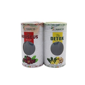 Tubo de Papel Personalizable de Cartón Kraft Reciclado con Lámina de Aluminio en el Interior, Apto para Alimentos, Reciclable, Diseño para Envasado de Té - Product Image 2