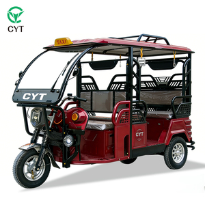 Tricycle électrique 6 places à succès pour livraison et <span class=keywords><strong>transport</strong></span> – Vélo électrique à cadre bas - Product Image 1