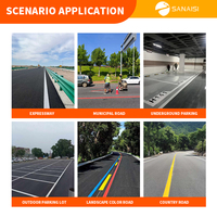 Peinture routière thermofusible résistante à l'usure pour la marquage des autoroutes et des autoroutes, application par pulvérisation, forme en poudre