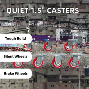5nch Rollen Großhandel Leichte leise <span class=keywords><strong>PVC</strong></span>-Brems rollen - Product Image 3