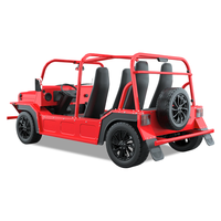 Mini Moke Électrique Voiture Jeep 4 Places 4x4 Voiturette de Golf