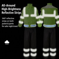 Ensemble imperméable et pantalon ignifuge pour la construction, livraison de repas et cyclistes, résistant aux fortes pluies – Vente directe usine