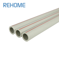 ISO 15874 PPR Tuyau PN20 20mm 25mm 32mm DN20 DN25 DN32 1/2 3/4 1 pouces D'eau En Plastique Pipe De PPR PPR Tube Pour L'eau Chaude Et Froide