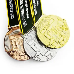 Fabricante de medallas personalizado multifuncional 5K Run Gold Chocolate 5K Run Medalla