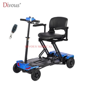 Automatic Folding Mobility Scooter Electric Foldable Scooter Quick Remote Folding Mobility Scooter Portable for <b>Elderly</b> - Product Image 2