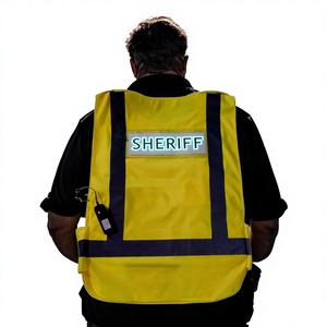 Chaleco de Seguridad <span class=keywords><strong>EL</strong></span> con Inversor de Batería, con un Alcance de Advertencia de hasta 200 Metros. Es <span class=keywords><strong>el</strong></span> protector de los trabajadores de la noche. - Product Image 1