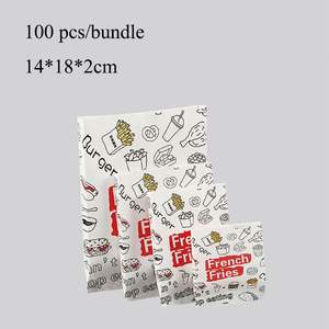 Bolsa de Cartón Biodegradable para Pan con Logotipo Personalizado y Sellado Térmico para Empacar Sushi y Papas Fritas con Impresión Flexográfica - Product Image 1