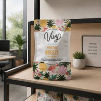 Sachets en plastique personnalisés pour boissons liquides avec paille, pour machine de remplissage de jus en aluminium, pochettes verticales à bec verseur