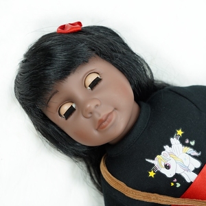 Niños encantadores negro muñecas hacer muñecas Pelo Rizado hermosa realista detalles para las niñas - Product Image 6