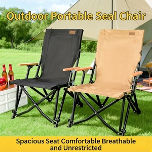 Silla de Jardín Plegable Resistente con Respaldo Alto y Transpirable para Exteriores, Ideal para Camping y Patio - Product Image 4