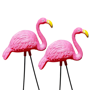 Décoy de chasse à oiseaux sur écorce, pose alimentation verticale, rose, avec long piquet métallique et appât en plastique, pour la chasse en extérieur, les zones humides et les gibiers d'eau, attirant les prédateurs - Product Image 4