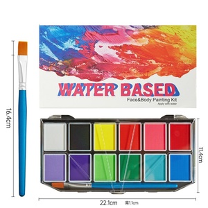 Peinture pour le visage professionnelle, 12 couleurs, à base d'<span class=keywords><strong>aquarelle</strong></span>, lavable, peinture corporelle, peintures artistiques sans danger pour les enfants, pour les fêtes - Product Image 5