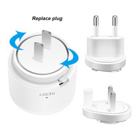 Détecteur de gaz combustible GPL sans fil Tuya WiFi, sécurité domestique intelligente avec contrôle par application, capteur d'alarme de fuite, compatible avec AC 85V-250V
