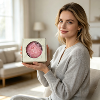Tête de fleur de pivoine naturelle préservée de haute qualité, pivoine éternelle au toucher réel pour bouquet de mariage, décoration intérieure, cadeau