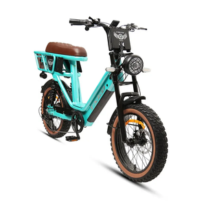 Motocicleta Eléctrica TXED Fashion de 20"x4.0 para Dos Personas, Resistente, 48V/500W, 7 Velocidades, Neumáticos Anchos, Frenos de Disco - Product Image 2