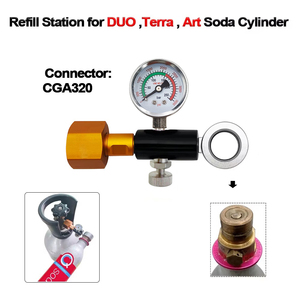 อะแดปเตอร์เติมแก๊สสำหรับถัง SodaStream Quick Connect ไปยังถัง CO2 รุ่น W21.8 CGA320 - Product Image 2