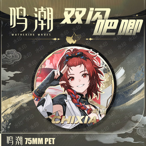 75mm kích thước lớn Anime hợp Kim Trâm Pin huy hiệu nút <span class=keywords><strong>wuthering</strong></span> sóng yangyang yuanwu taoqi Encore Cosplay Hợp Kim Trâm văn phòng phẩm - Product Image 5