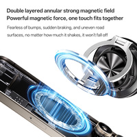 Support magnétique de téléphone pour voiture en gros avec base à ventouse 360° °   Support de téléphone portable rotatif en alliage de zinc pour bureau à domicile