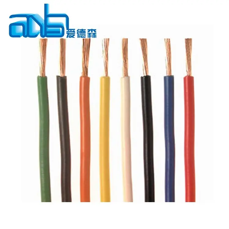 Cable eléctrico de cobre de todos los tamaños, cable de conexión de 10AWG, cable de alimentación eléctrica flexible de/1, 1/2