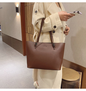 Giá rẻ Lady Túi xách đơn giản công suất lớn Tote Retro có thể được tùy chỉnh Túi xách tay cho phụ nữ - Product Image 5