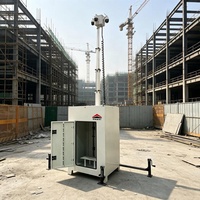 Mât de surveillance mobile extérieur cubique de 6 m avec mât manuel pour la surveillance des incidents d'urgence